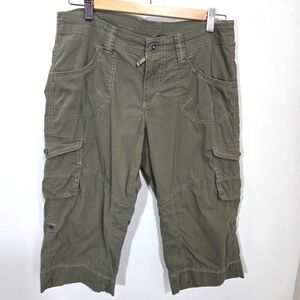 Kuhl Olive Green Cropped Cargo Pants Size 8